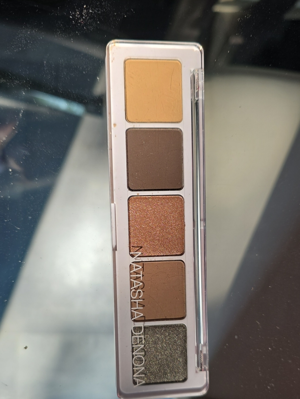 Natasha Denona Five-Shade Eyeshadow Mini — Yellow, Brown, Copper, Tan, Silver